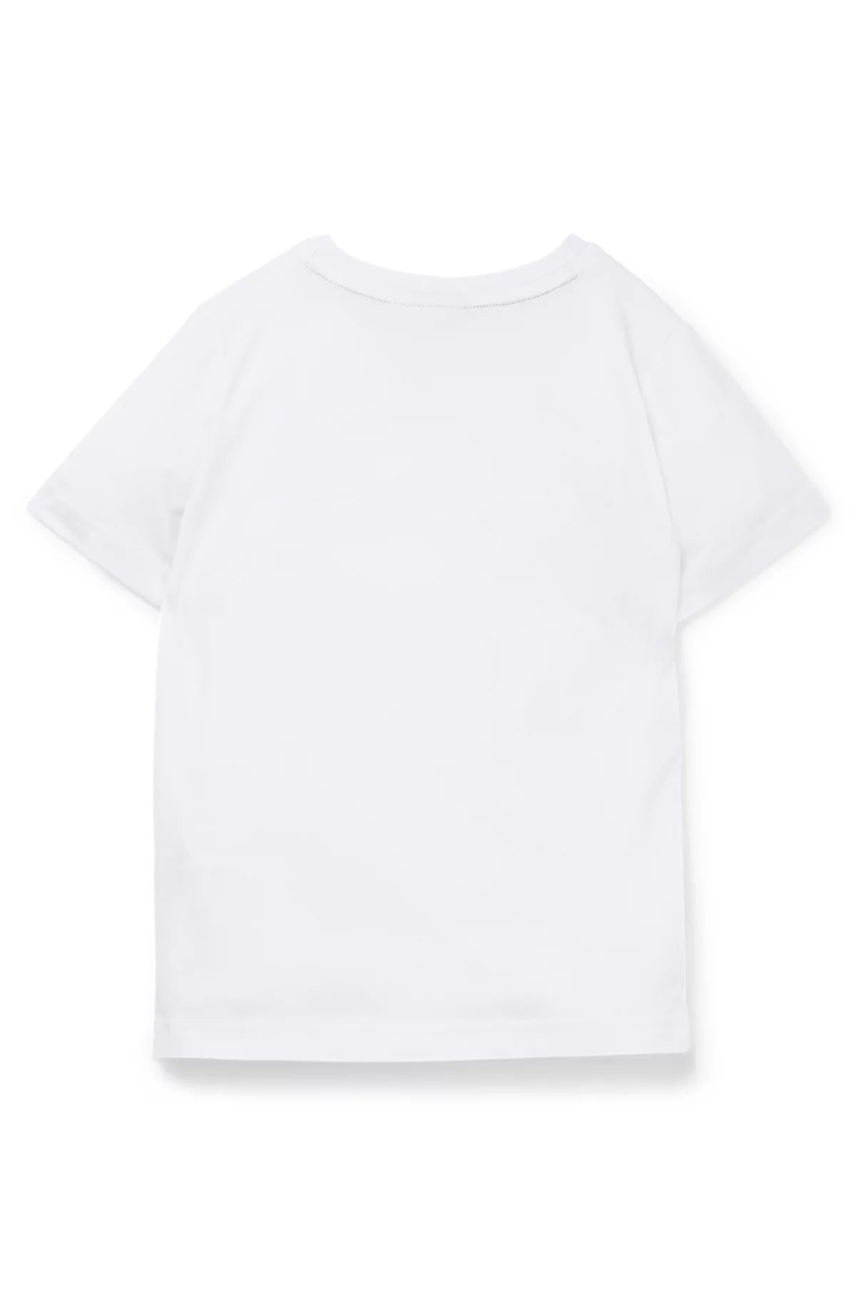 Kids' slim-fit T-shirt in cotton with logo print