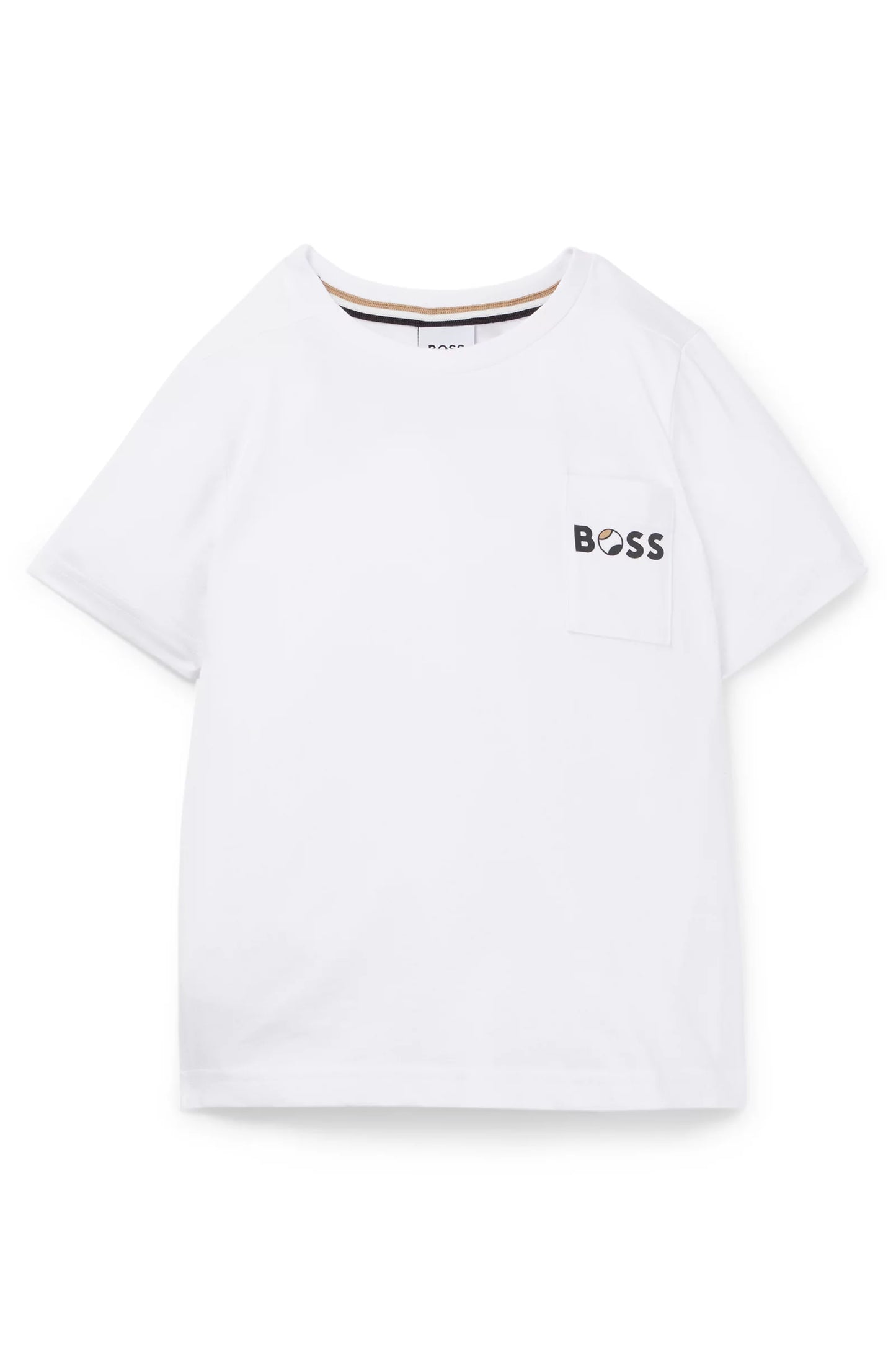 Kids' slim-fit T-shirt in cotton with logo print