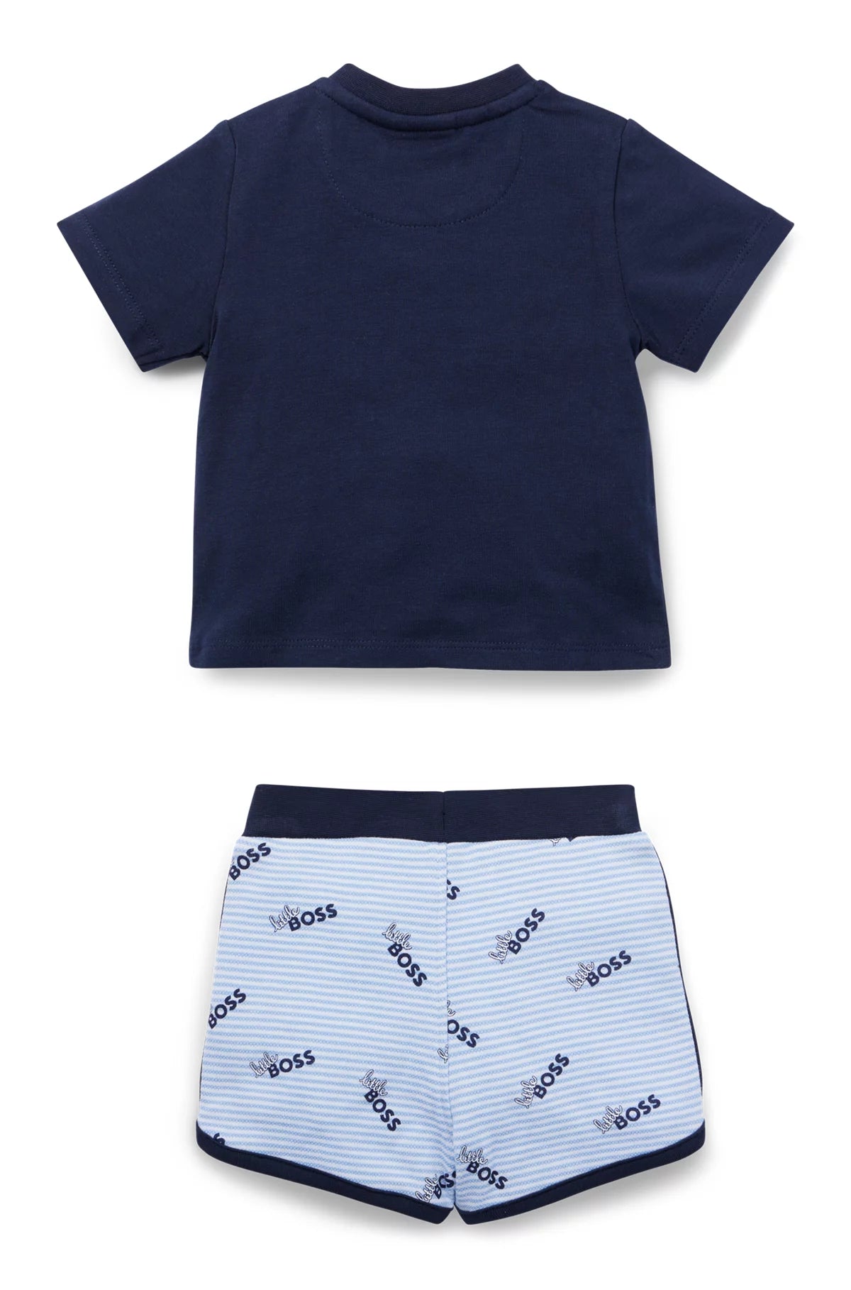 BOSS Blue cotton t-shirt and shorts
