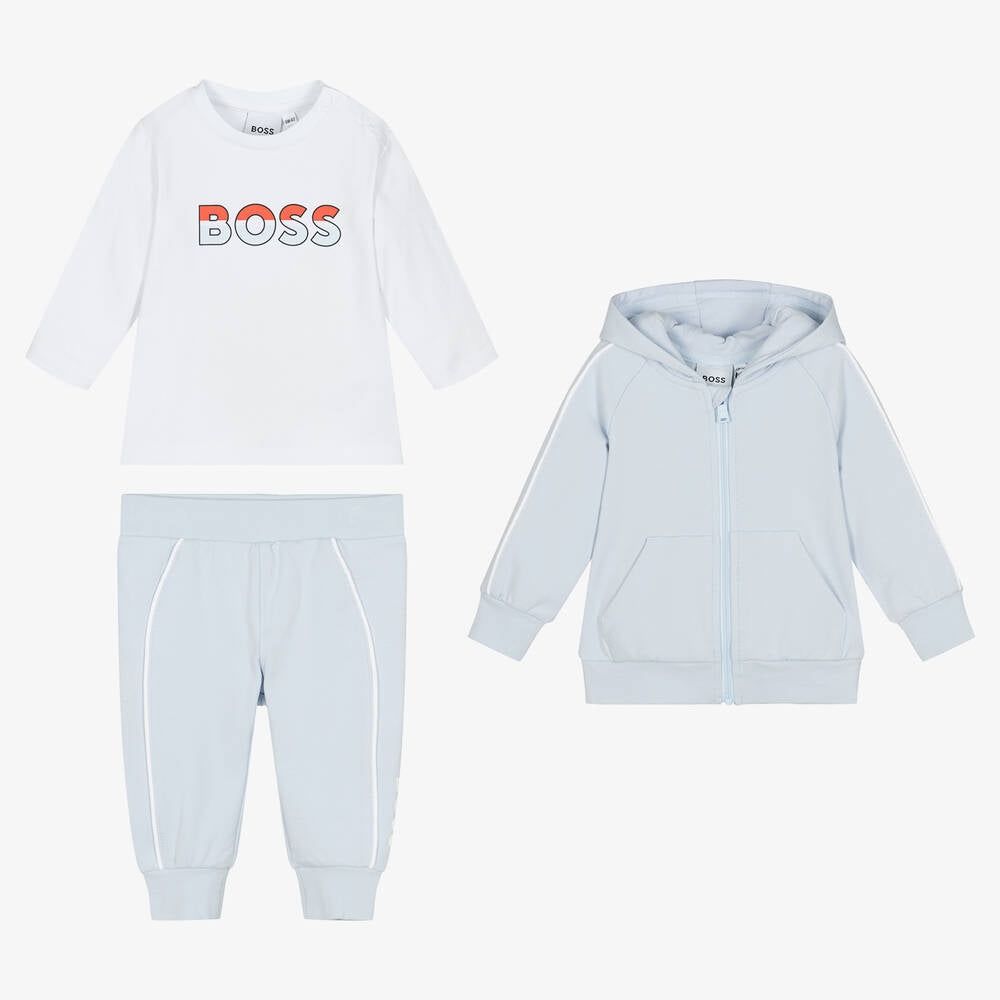 Blue tracksuit set for boys