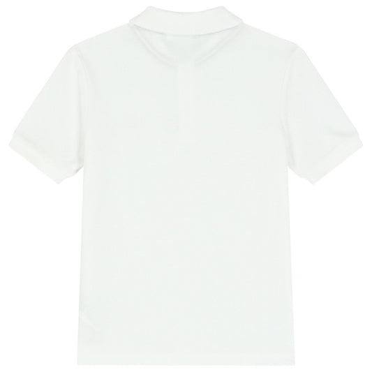 BOSS Boys White Logo Polo Shirt