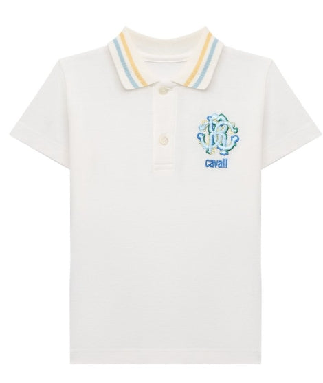 Cotton Polo Shirt with Embroidery