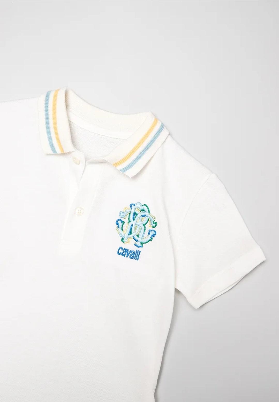 Cotton Polo Shirt with Embroidery