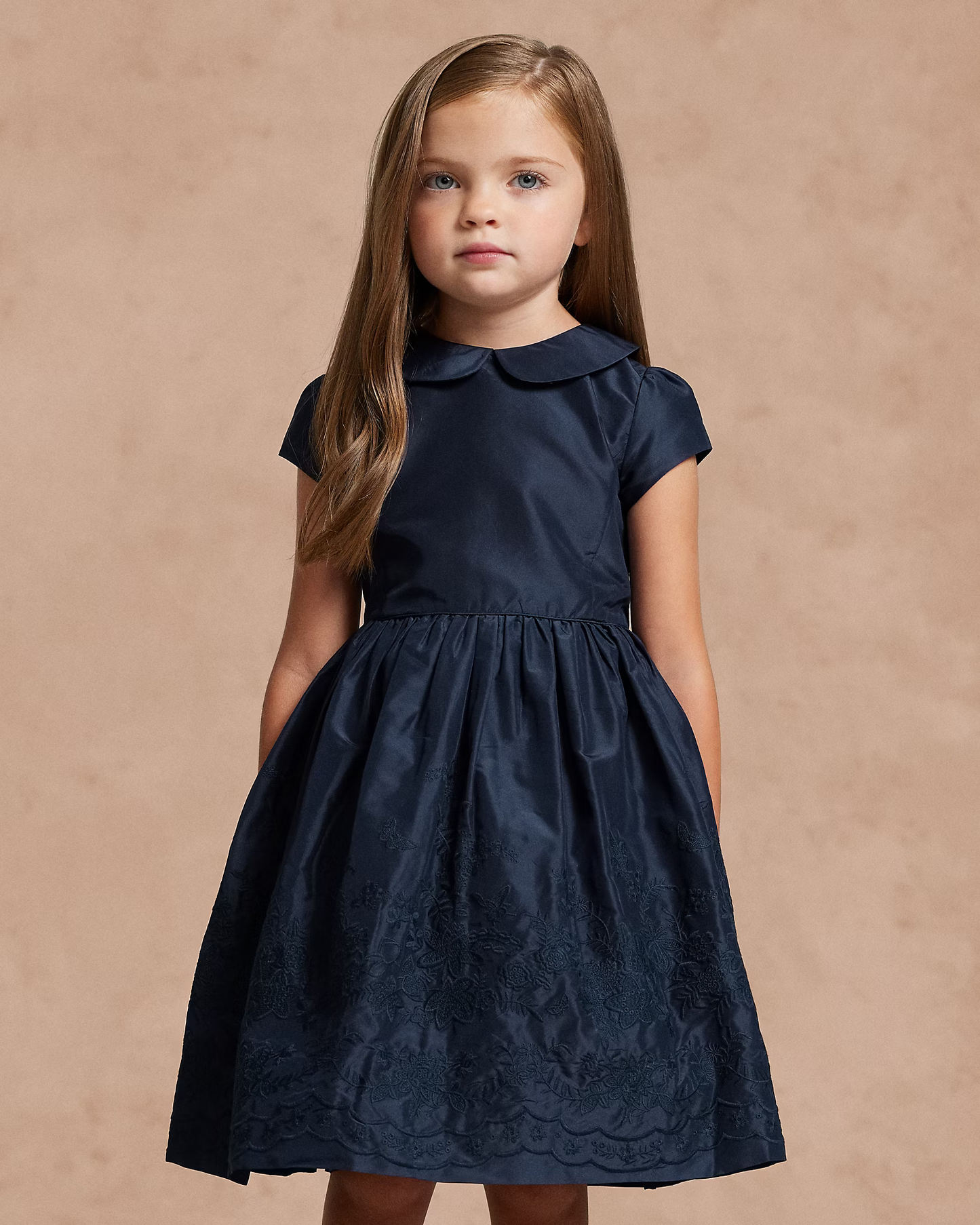 Embroidered Silk Dress