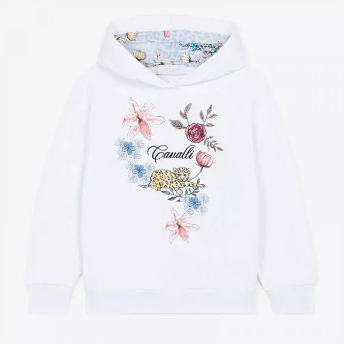 Floral Monogram-Print Hoodie