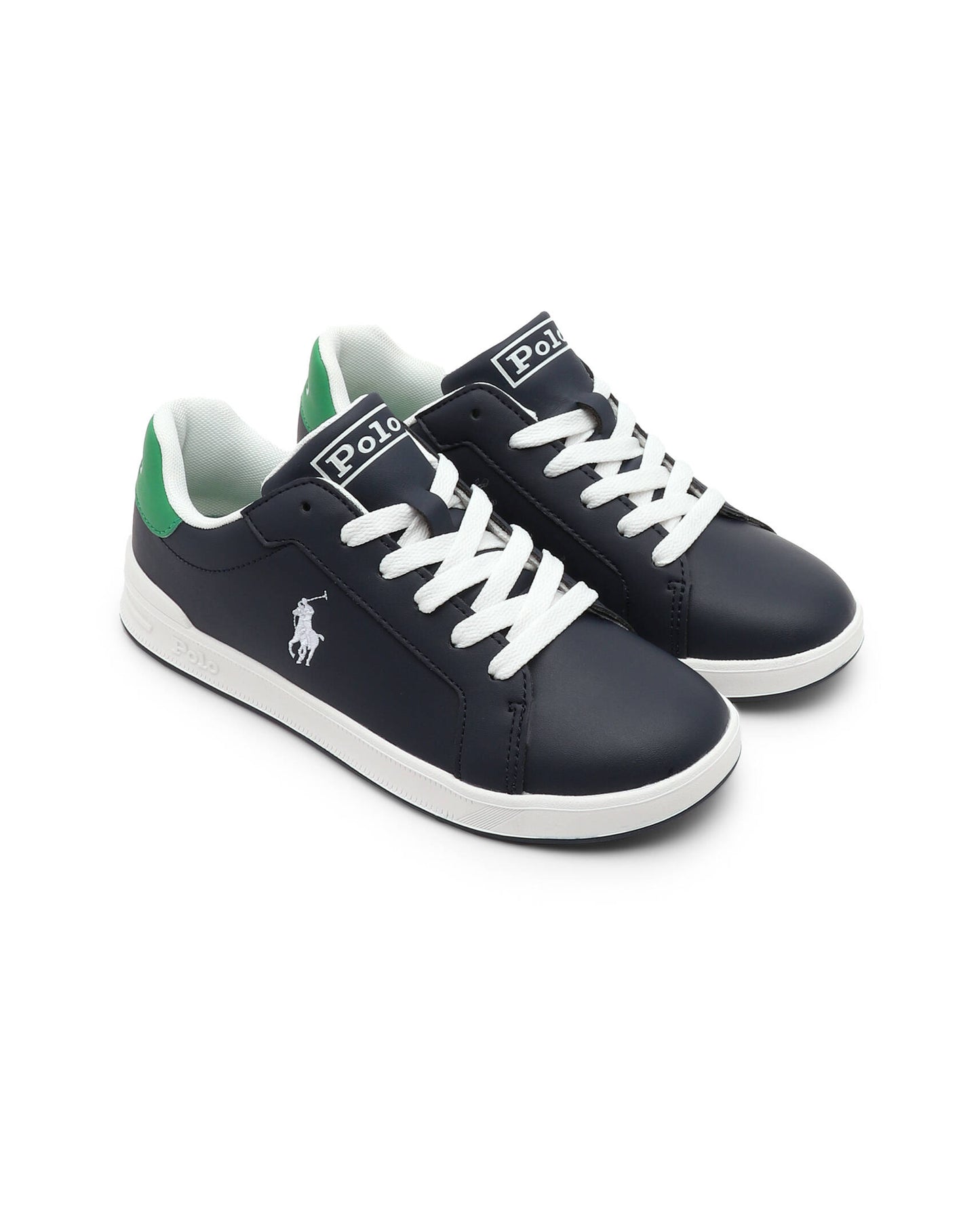 Polo Ralph Lauren
Boys Navy Blue Lace-Up Logo Trainers