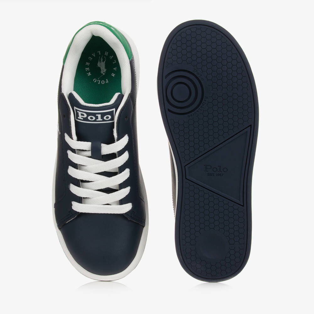 Polo Ralph Lauren
Boys Navy Blue Lace-Up Logo Trainers
